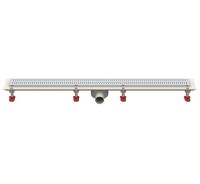 Трап линейный Татполимер ТП-55.1B-1000 (горизонтальный выпуск, решетка нержавеющая сталь B - прямая 106 см)