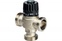 Термостатический смесительный клапан для систем отопления и ГВС 3/4* НР Stout центральное смешивание (35-60 °С, KVs 1.8 м3/ч)