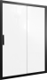 Душевая дверь в нишу STWORKI Стокгольм DE019D2140200 140 см профиль черный матовый