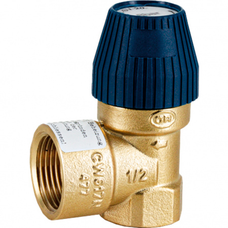 Предохранительный клапан для систем водоснабжения Stout 1/2* x 3/4* (8 бар) (477.182)