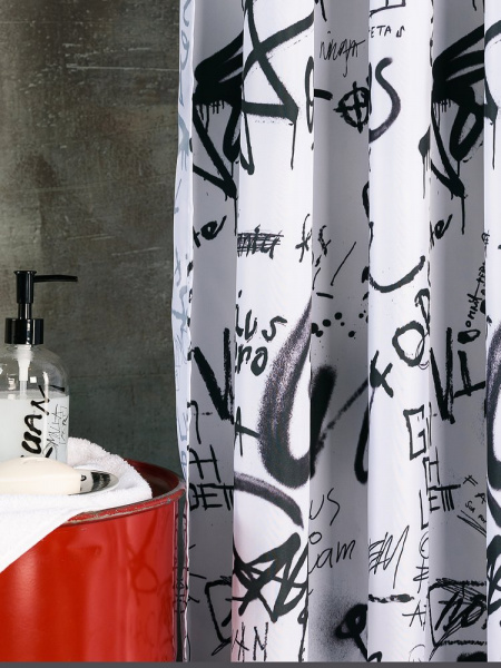 Штора для ванной Moroshka Graffity 916-301-01