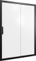 Душевая дверь в нишу STWORKI Стокгольм DE019D2130200 130 см профиль черный матовый, стекло матовое