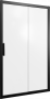 Душевая дверь в нишу STWORKI Стокгольм DE019D2120200 120 см профиль черный матовый, стекло матовое