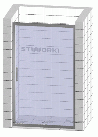 Душевая дверь в нишу STWORKI Стокгольм DE019D290200 90 см профиль хром глянец