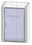 Душевая дверь в нишу STWORKI Стокгольм DE019D2130200 130 см профиль черный матовый, стекло матовое