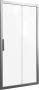 Душевая дверь в нишу STWORKI Стокгольм DE019D290200 90 см профиль хром матовый