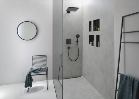 Полка Hansgrohe XtraStoris Minimalistic 56076670 матовая черная