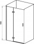 Душевая дверь в нишу Ravak SMSD2-110 B R Transparent, профиль хром