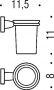 Набор Colombo Design Basic Держатель туалетной бумаги В2708 + Ершик В2707 + Дозатор B9332 + Стакан B2702