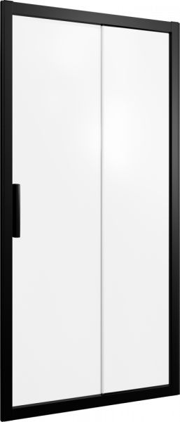 Душевая дверь в нишу STWORKI Стокгольм DE019D290200 90 см профиль черный матовый, стекло матовое