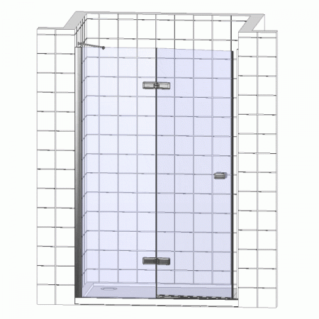 Душевая дверь в нишу Ravak CSD2-110 Transparent, профиль белый