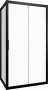 Душевой уголок STWORKI Эстерсунд DE019R80120200BLK 120x80 см профиль черный матовый