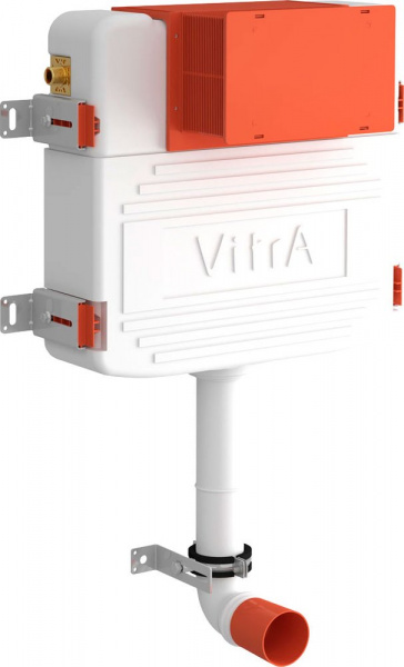 Смывной бачок скрытого монтажа VitrA 800-2019 с кнопкой смыва, белый