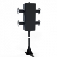 Гидравлическая стрелка (для модульных систем) Warme WGR.300.65.FL (с фланцевыми соединениями и торцевыми отводами под воздушный клапан и грязевик)